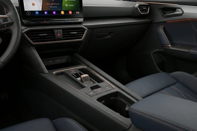 Interior, center console view, real API output
