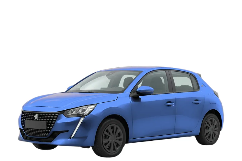 Peugeot 208, rendered by the API