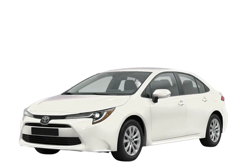 Toyota Corolla, rendered by the API