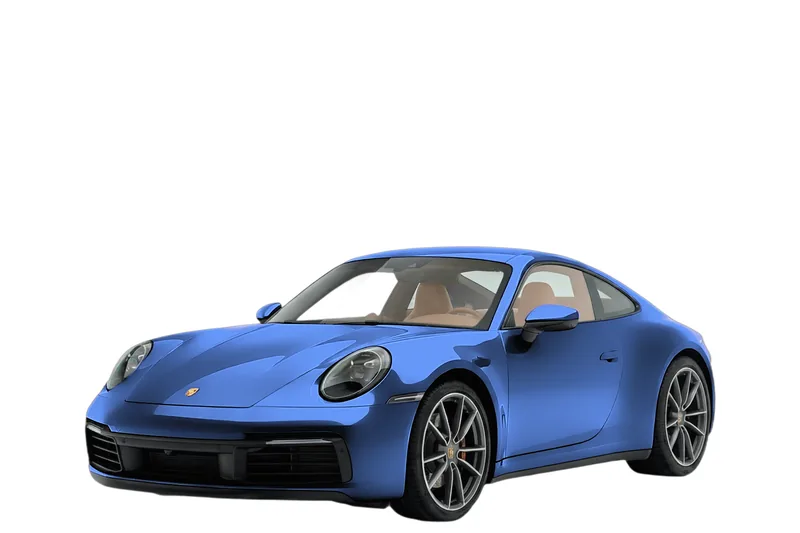 Porsche 911 in blue, repainted by the API