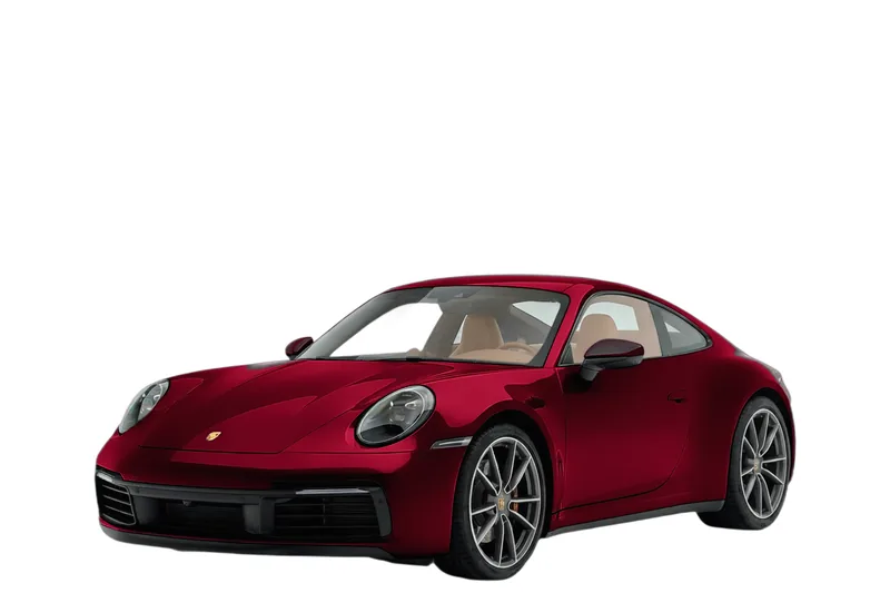 Porsche 911 in wine red, repainted by the API