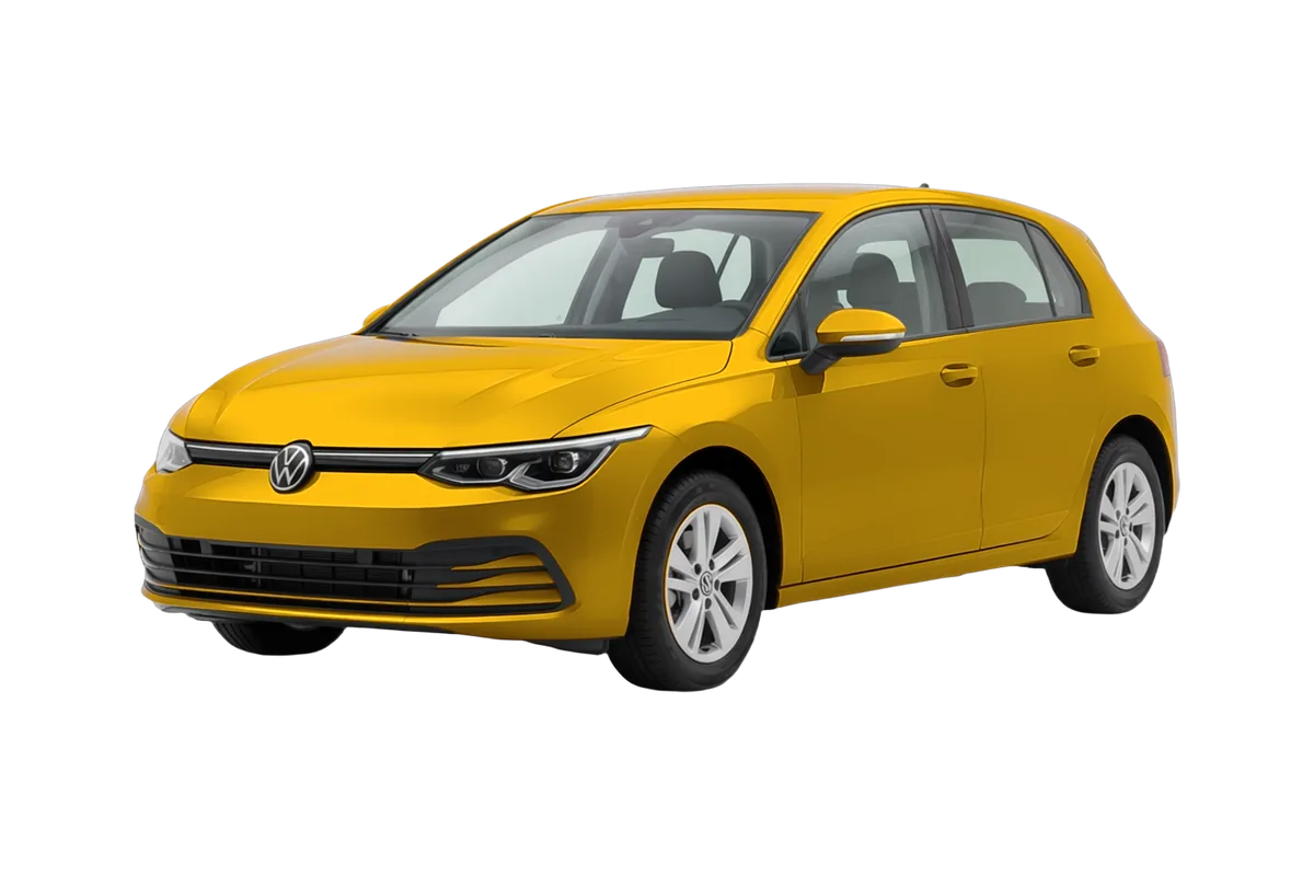 Volkswagen Golf in Curry Yellow