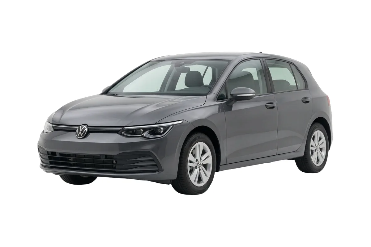 Volkswagen Golf with no shadow